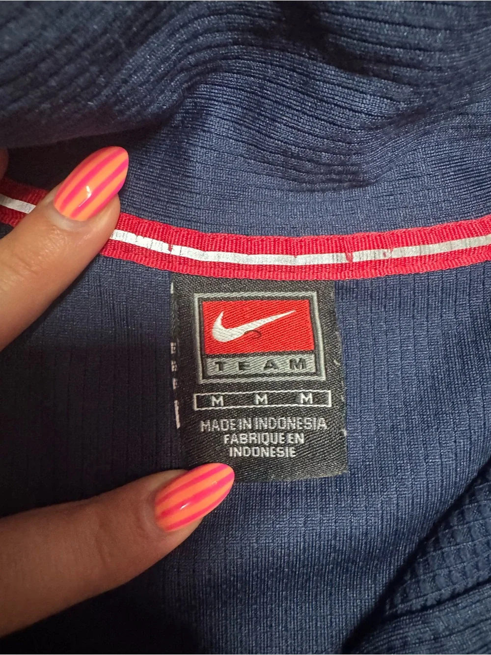 Nike Men’s KU Navy Polo with Red Accents
